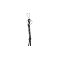 Porte-clés cordon Speedrock noir logo métal argent