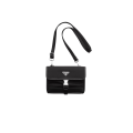 Sac étui smartphone en Re Nylon et cuir Saffiano noir bandoulière