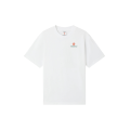 T‑shirt à manches courtes coton blanc style sport écusson losange