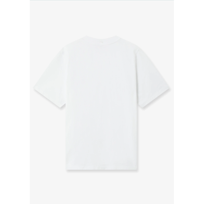 T‑shirt à manches courtes CASABLANCA coton blanc style sport écusson losange