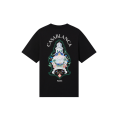 T‑shirt à manches courtes coton bio noir Hotel Emblem