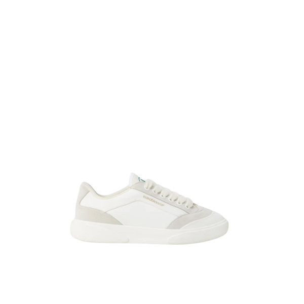 Sneakers CASABLANCA Del Mar cuir blanc et beige