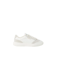 Sneakers Del Mar cuir blanc et beige