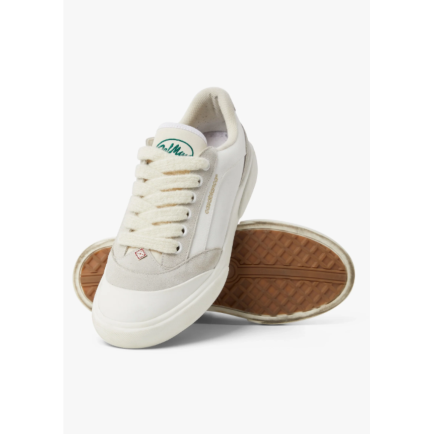 Sneakers CASABLANCA Del Mar cuir blanc et beige