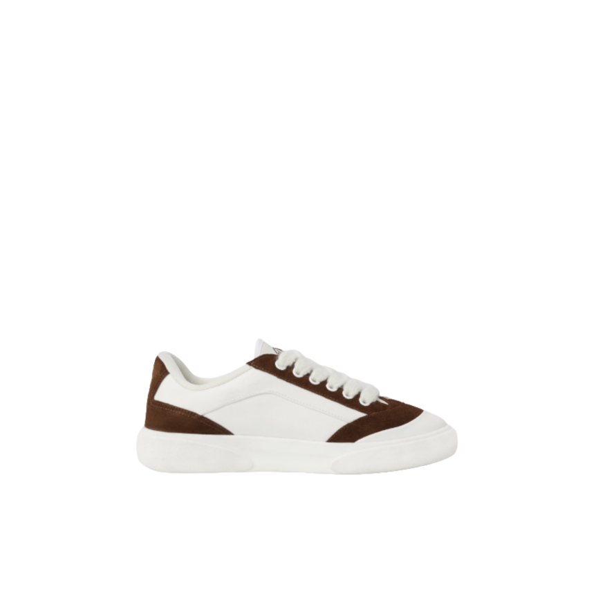 Sneakers CASABLANCA Del Mar cuir blanc et marron