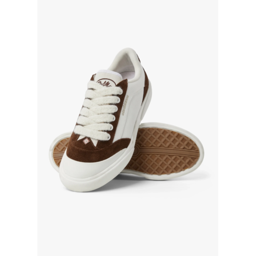 Sneakers CASABLANCA Del Mar cuir blanc et marron