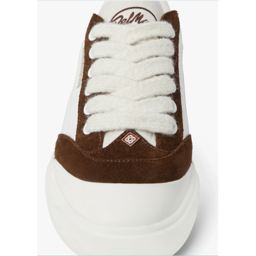 Sneakers CASABLANCA Del Mar cuir blanc et marron