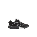 Baskets sneaker runner Demivee en maille noir v logo blanc