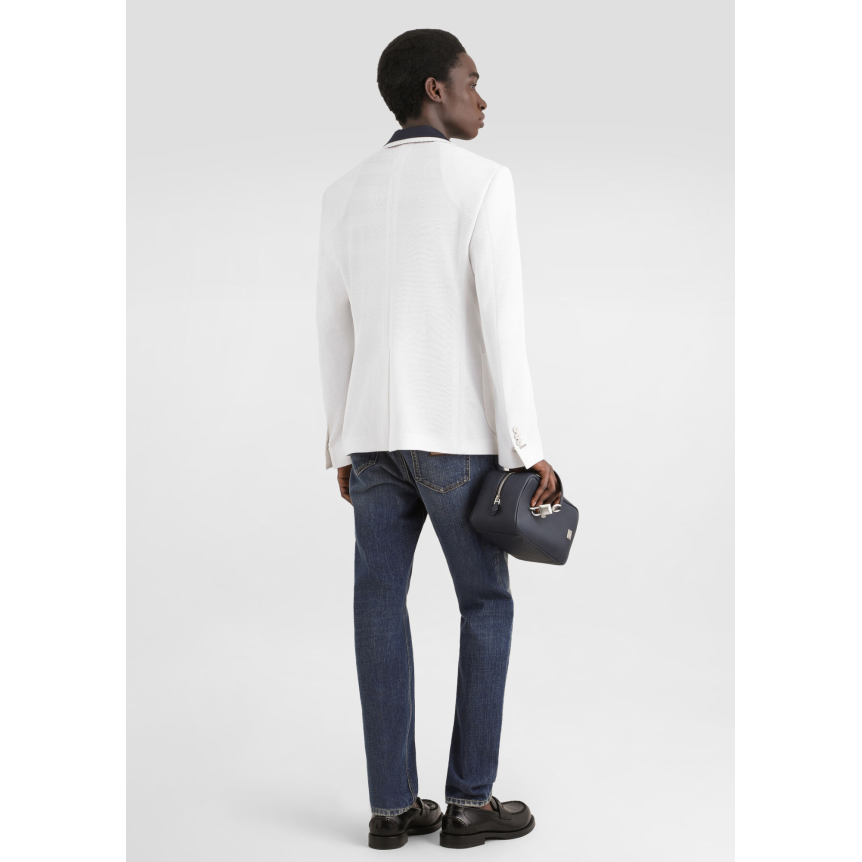 Pantalon Jean regular DOLCE & GABBANA denim coton bleu délavé