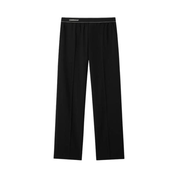 Pantalon de sport CASABLANCA en laine noir bande logo