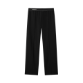 Pantalon de sport en laine noir bande logo