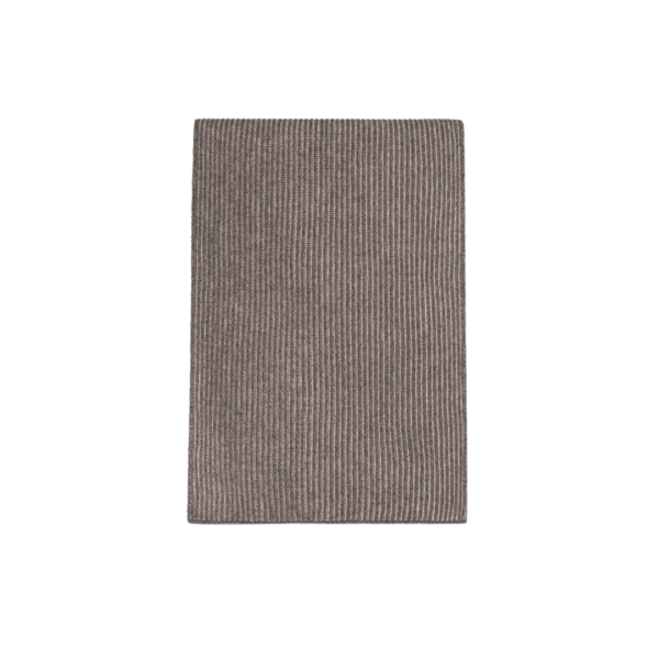Echarpe BRUNELLO CUCINELLI cachemire côtelé beige