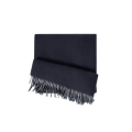 Écharpe en maille de laine et cachemire gris bleu