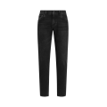 Pantalon jean slim en denim de coton gris anthracite