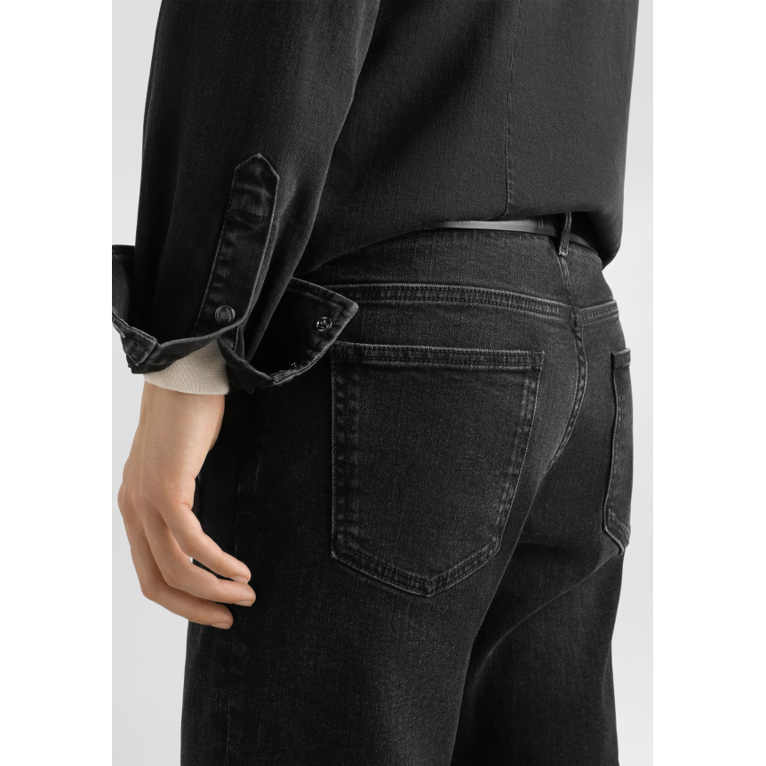Pantalon jean slim DOLCE & GABBANA en denim de coton gris anthracite