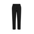 pantalon de jogging en jersey coton noir plaque logo