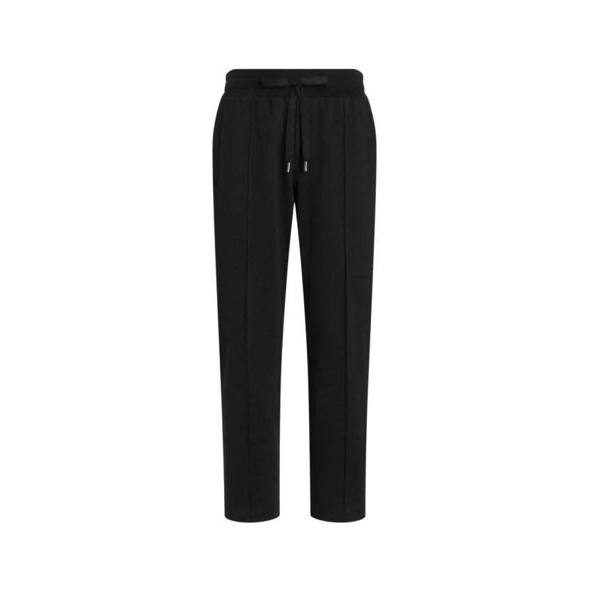 pantalon de jogging DOLCE & GABBANA en jersey coton noir plaque logo