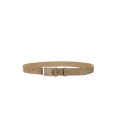 Ceinture daim camel triangle métal