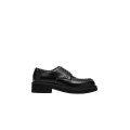 Derbies à lacets cuir veau noir clous métal