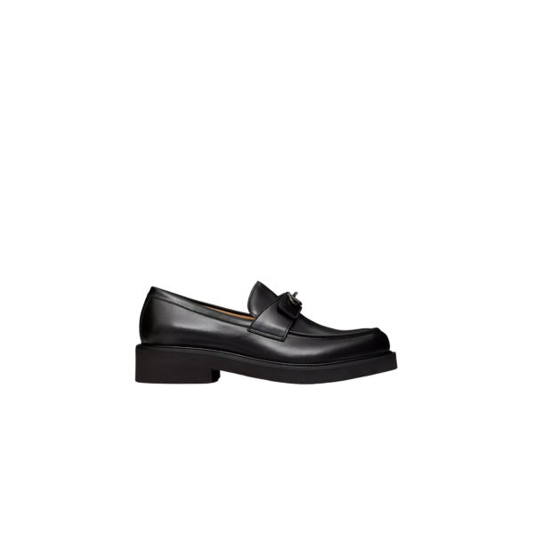 Mocassins VALENTINO VLogo Locker cuir veau noir
