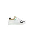 Baskets basses One Stud XL cuir nappa blanc noir