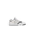 Basket Sneaker B27 Uptown basse cuir veau lisse blanc et noir et cuir Dior Oblique Galaxy blanc