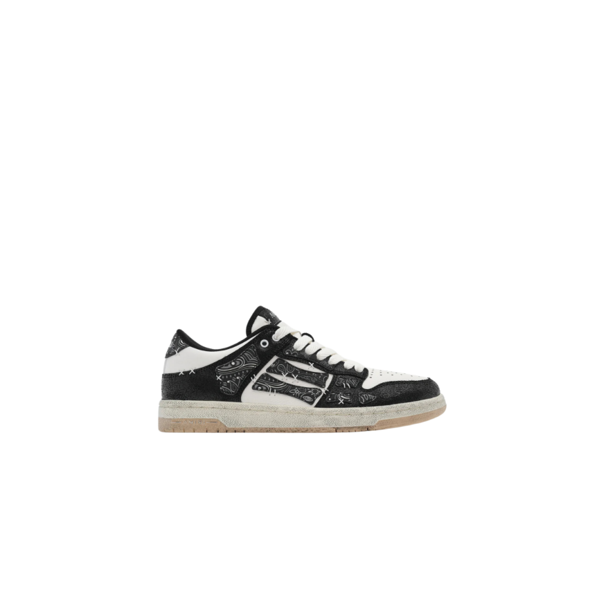 Baskets Low Sneakers AMIRI Skull noir motif Bandana
