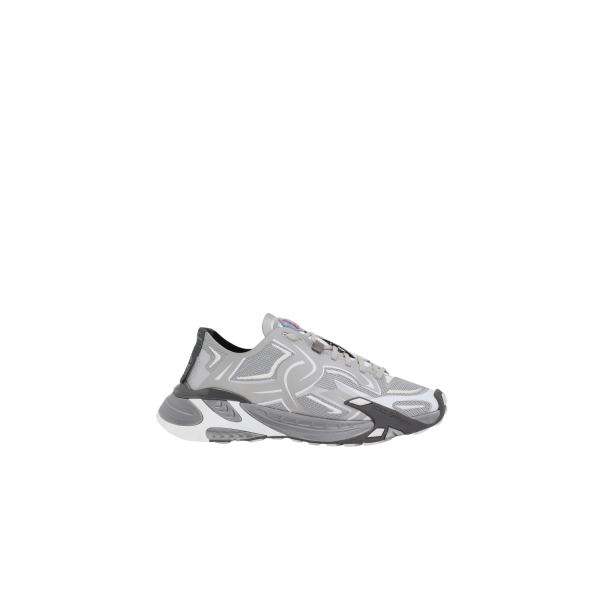 Baskets DOLCE & GABBANA Fast maille structurée grise argent