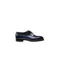 Chaussures derbies à lacets cuir bleu marine