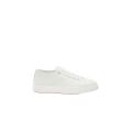 Baskets basses cuir grainé blanc