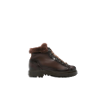 Bottines boots randonnée fourrées cuir marron chocolat lacets