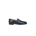 Mocassin Carlo cuir bleu marine