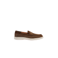 Mocassin Penny daim marron semelle gomme