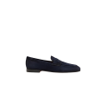 Mocassin Carlo cuir daim bleu marine