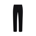pantalon de jogging en jersey bleu marine taille élastique cordon logo plaque métal