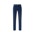 Jeans 5 poches Bard regular slim denim bleu brut délavé plaque voiture F1