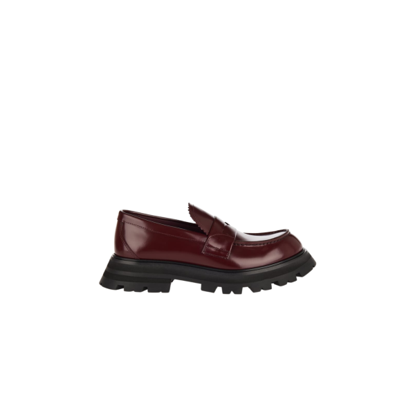 Mocassins ALEXANDER MCQUEEN Wander cuir bordeaux