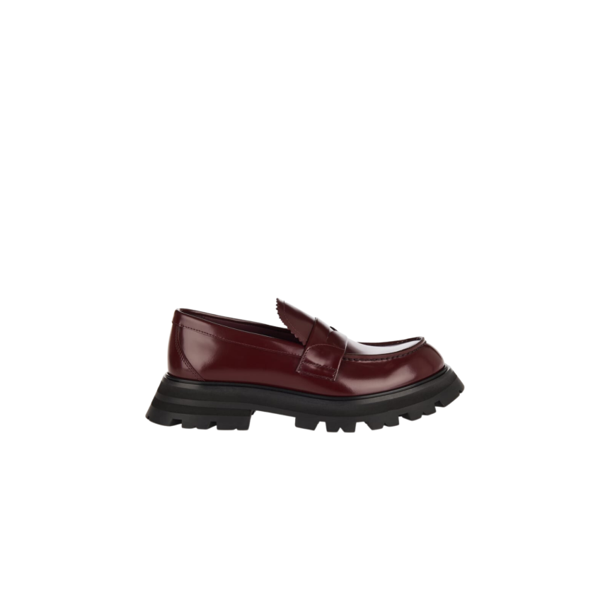 Mocassins ALEXANDER MCQUEEN Wander cuir bordeaux