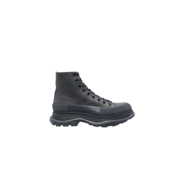 Bottines Alexander Mcqueen Cuir Anthracite