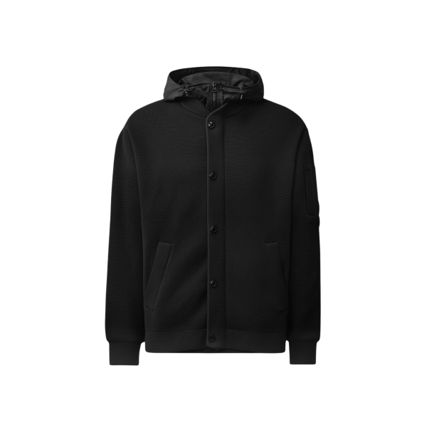 Blouson zippé bomber à capuche  CP COMPANY Pro-Tek Primaloft noir lentillle