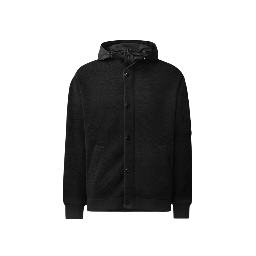 Blouson zippé bomber à capuche  CP COMPANY Pro-Tek Primaloft noir lentillle