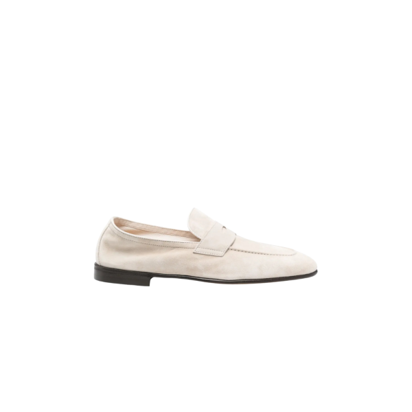 Mocassin BRUNELLO CUCINELLI Penny daim beige clair