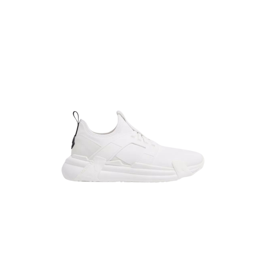 Sneakers baskets MONCLER Lunarove blanc languette logo noir