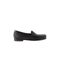 Mocassins Neville cuir tressé noir