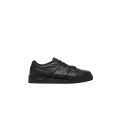 Baskets Match cuir noir gris semelle noire