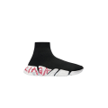 Sneaker Speed 2.0 Graffiti maille recyclée noire semelle blanc rouge