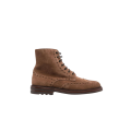 Bottines en Daim Marron bout Fleuri