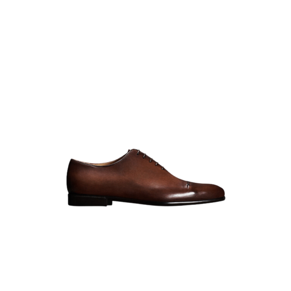 Chaussures à lacets Richelieu BERLUTI Gaspard Galet Cuir marron mogano