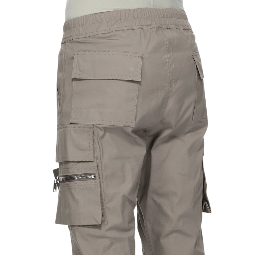 pantalon cargo RICK OWENS Mastodon coton Dark pearl gris beige