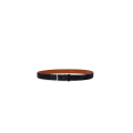 Ceinture réglable en cuir suédé daim bleu marine